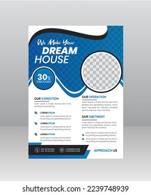 Home Development Flyer template with photo for Construction Company