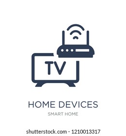 Home Devices icon. Trendy flat vector Home Devices icon on white background from smart home collection, vector illustration can be use for web and mobile, eps10