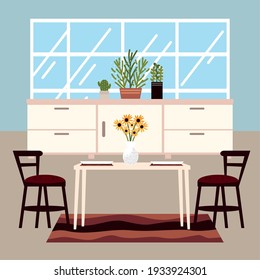 home dining chairs table window