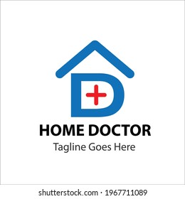 Home Doctor Logo For Any Doctors For Clinic Or Hospitals