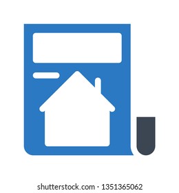 home document glyph double color