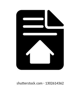 home document glyph icon