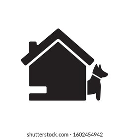 Home dog security icon, Home dog symbol for your web site , logo, app, UI design