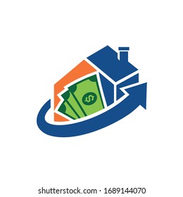 Diseño de logotipo en el hogar Icono de vector de diseño Gráfico