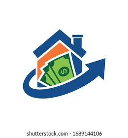 Diseño de logotipo en el hogar Icono de vector de diseño Gráfico