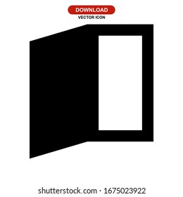home door icon or logo isolated sign symbol vector illustration - high quality black style vector icons
