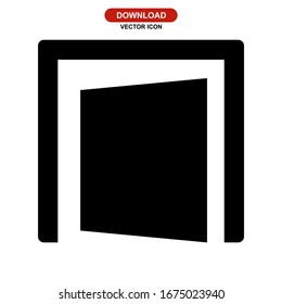 home door icon or logo isolated sign symbol vector illustration - high quality black style vector icons

