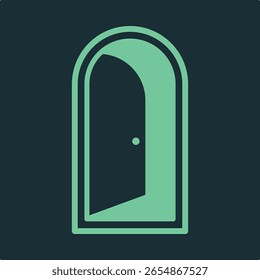 Startseite Tür trendy anwendbar wichtige Vektor Illustration Design perfekt bunten Hintergrund.eps