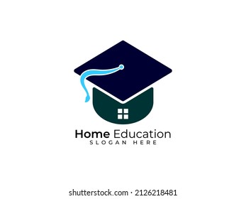 Home Education Logo Design Vector Template