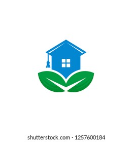 home education logo template vector illustration
