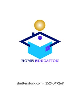 Home for education vector design isolated on white background