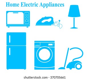 Home Electric Appliances isolated design on white background vector illustration