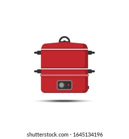 Home electric cooking pot icon, 64x64 pixel perfect icon, small shadow on white background
