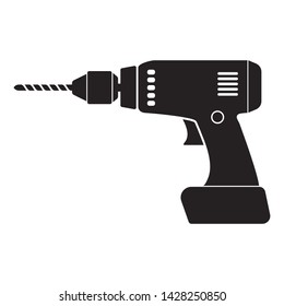 Home electric drill icon. Simple illustration of home electric drill vector icon for web design isolated on white background