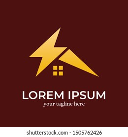 Home Electric Logo Design Template Inspiration - Vector