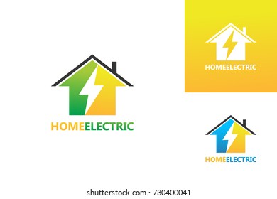 Home Electric Logo Template Design