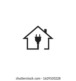 Home electric logo template vector icon design
