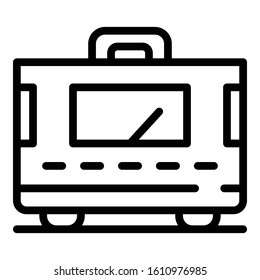 Home electric stabilizer icon. Outline home electric stabilizer vector icon for web design isolated on white background