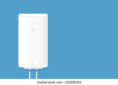 home electric water heater. vector illustration