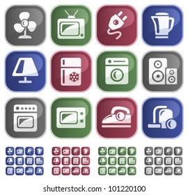 Home electronics button set