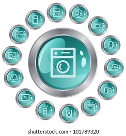Home electronics button set