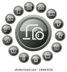 Home electronics button set