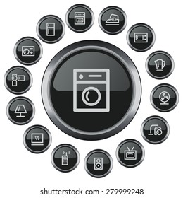 Home electronics button set