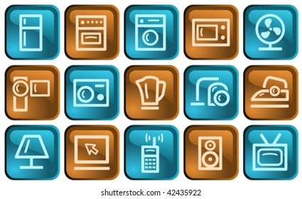 Home electronics buttons