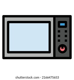 Home Electronics Devices Icons Vector , MICROWAVE