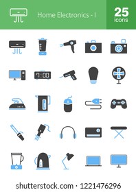 Home Electronics Glyph Icons
