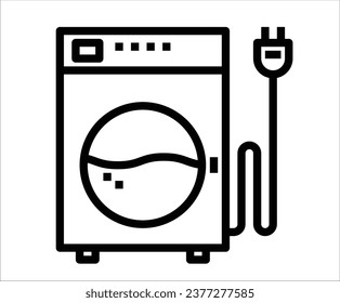 Icono de esquema de electrónica residencial sobre fondo blanco 
