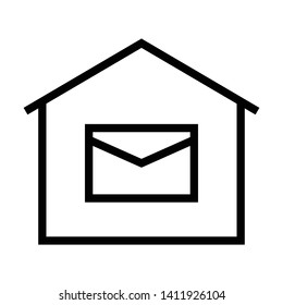 home email message icon vector