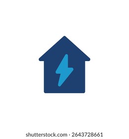 Ilustración vectorial de iconos coloreados de energía para el hogar