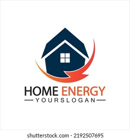 Home Energy Logo Vector Icon Symbol Design Illustration