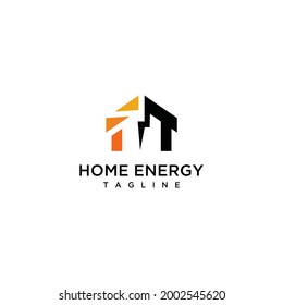 Home energy vector logo tamplate