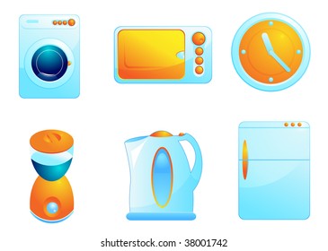 home equipment vector icon set