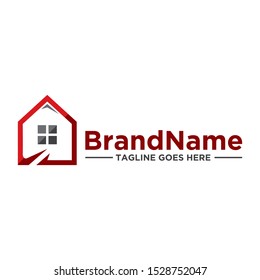Home Estate logo icon. Home logo illustration. Simple design on white background.
