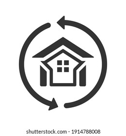 Home-Exchange-Symbol (Vektorgrafik)
