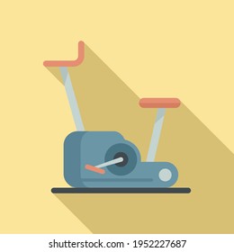 Home exercise bike icon. Flat illustration of Home exercise bike vector icon for web design