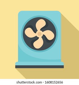 Home fan stand icon. Flat illustration of home fan stand vector icon for web design