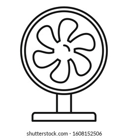 Home fan stand icon. Outline home fan stand vector icon for web design isolated on white background