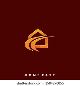 Home Fast Illustration Vector Template Suitable Stock Vector (Royalty ...