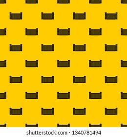 Home fence pattern seamless vector repeat geometric yellow for any design
