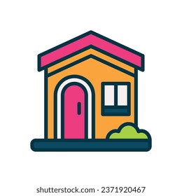 hausgefülltes Farbsymbol. Vektorsymbol für Ihre Website, Ihr Handy, Ihre Präsentation und Ihr Logo-Design.