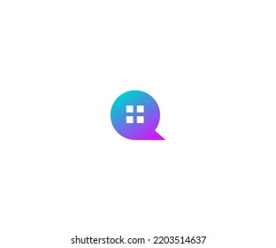 home financial advice logo Vector Template Abstract Monogram Symbol
