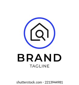 Home find logo design concept