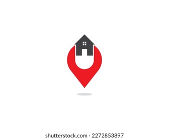 Home Finder Search Logo Concept icon sign symbol Element Design. Pin, Geo, Location, House, Realtor, Real Estate, Mortgage Logotype. Vector illustration template