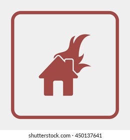 Home fire icon.
