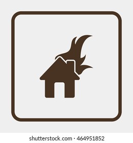 Home fire icon.