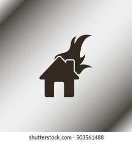 Home fire icon.